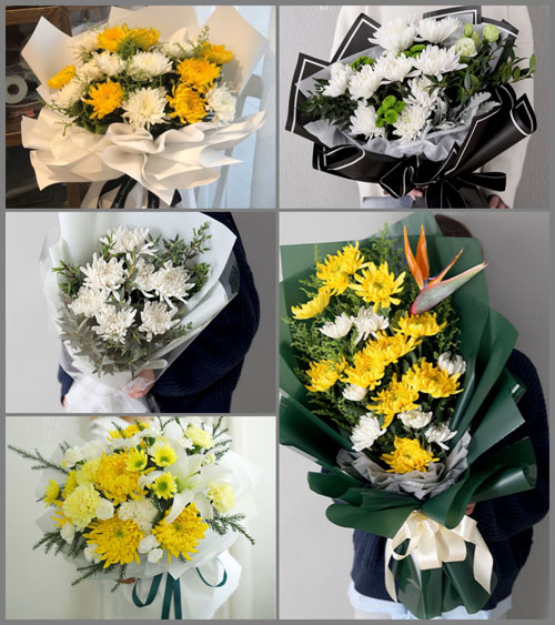 浙江省台州温岭市箬横镇水岸村白事花束代送